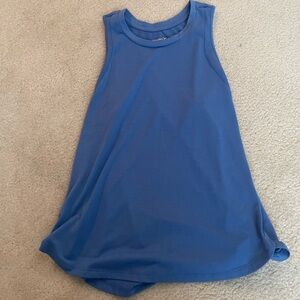 Blue Women’s Workout Tank w/Mesh Detailing on Sides